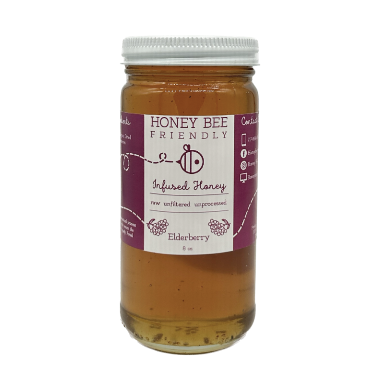 Elderberry Infused Honey Honey Bee Friendly